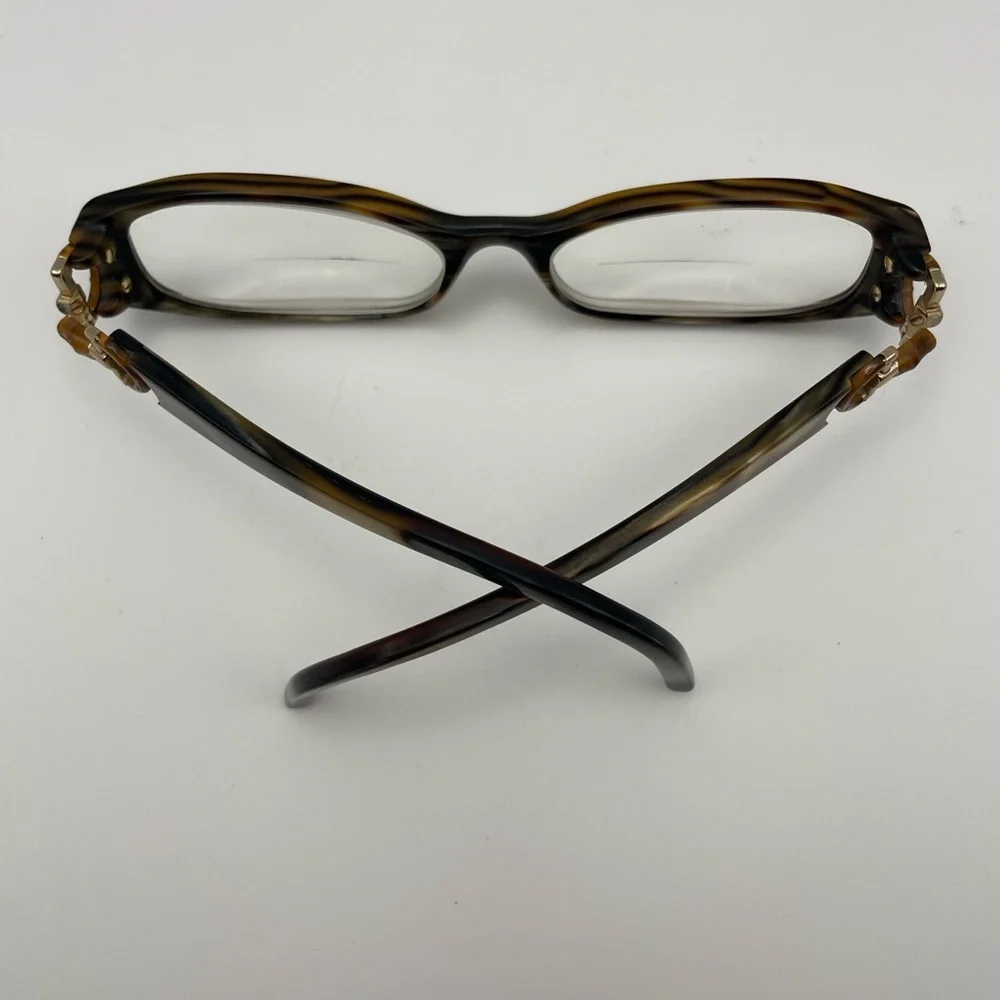 Vintage Gucci GG 3009 SVF Tortoise Horsebit Eyeglass Frames Made in Italy Authen - Picture 11 of 15